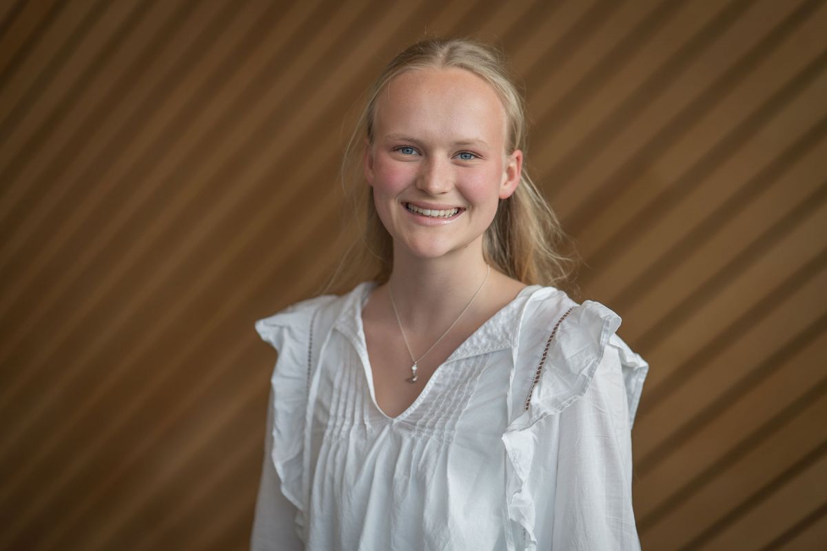 Portrettbilde av Othilie-Sødal i Kildens foajé.