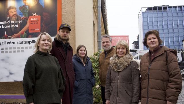 Representanter for KSO og Kirkens bymisjon utenfor Kirkens bymisjon.