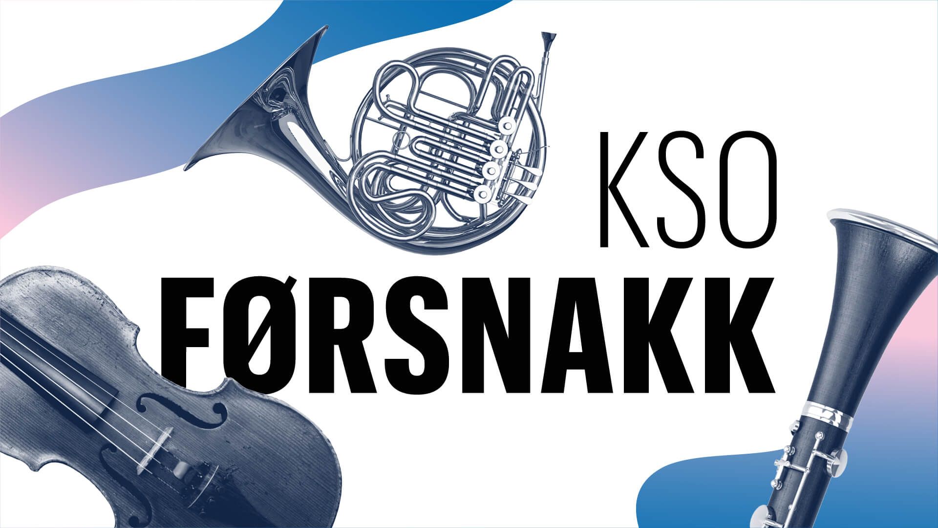 logo for førsnakk til kristiansand symfoniorkester i sesong 2023/24