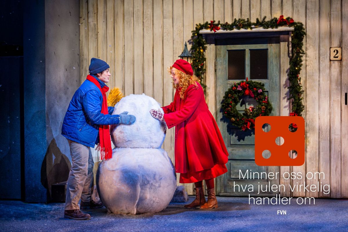 Hedvig og Julian lager snøsøster. Med anmeldelse fra FVN.