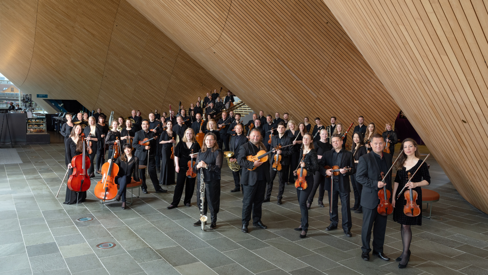 Kristiansand Symfoniorkester i Foajeen i Kilden