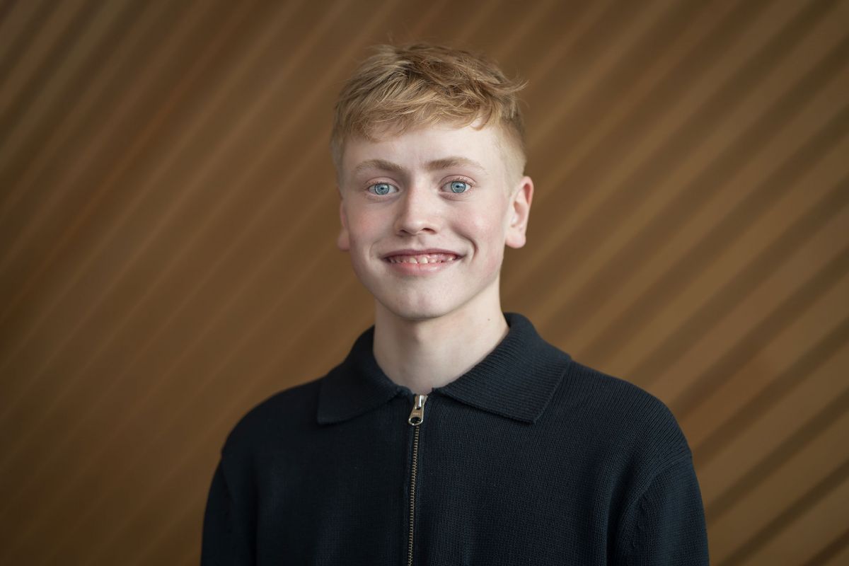 Portrettbilde av Johannes-Hovet i Kildens foajé