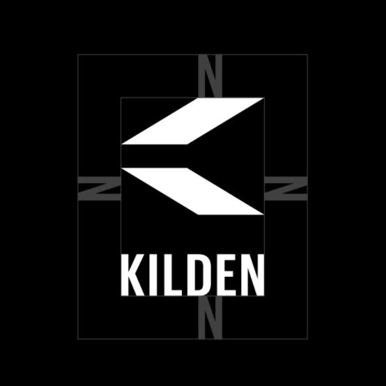Grafisk element: Kildens logo med markerte soner