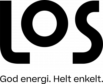 Logo for Los. tekst: Los, God energi. Helt enkelt