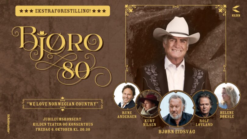 Jubileumskonsert Bjøro Håland 80 år, We love Norwegian Country
