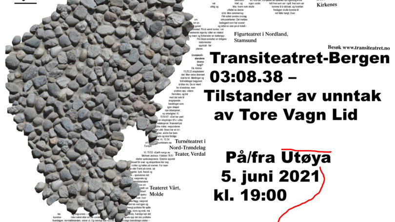 «03:08:38 – Tilstander av Unntak» av Tore Vagn Lid på/fra Utøya