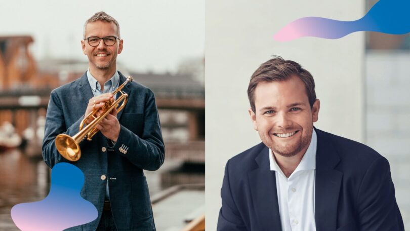 Piano og trompet i energisk samspill
