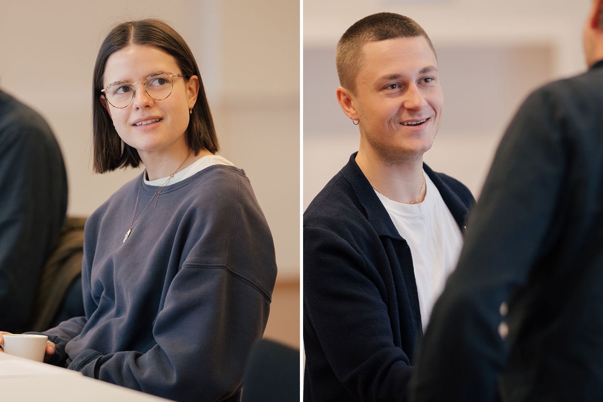 Ingrid Myhre Løvik og Patrick Hilmar Ingvaldsen på prøvene