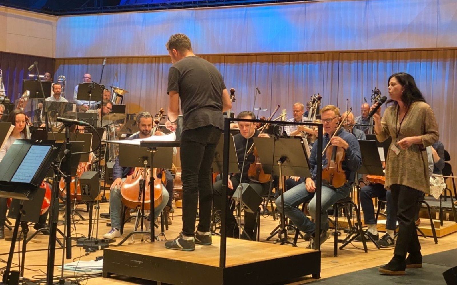 Sanger og orkester i øvingssetting