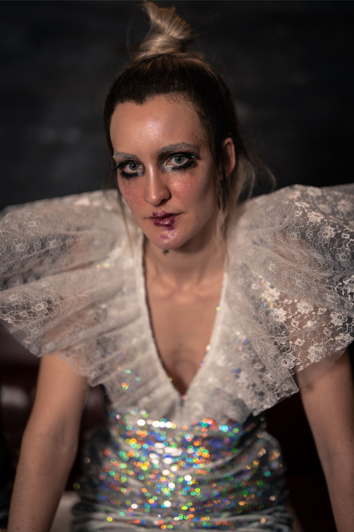 Skuespiller Isabel Toming og maskør Marianne