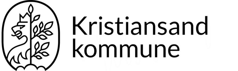 Kristiansand kommunes logo. Lenker til deres nettside